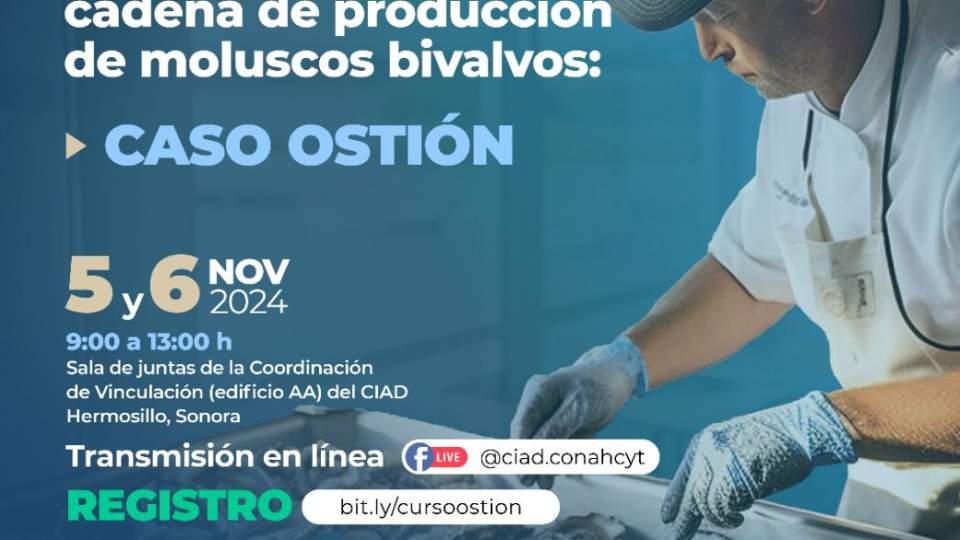 Curso: "Cadena de frío, inocuidad y trazabilidad en la cadena de producción de moluscos bivalvos: caso ostión". 